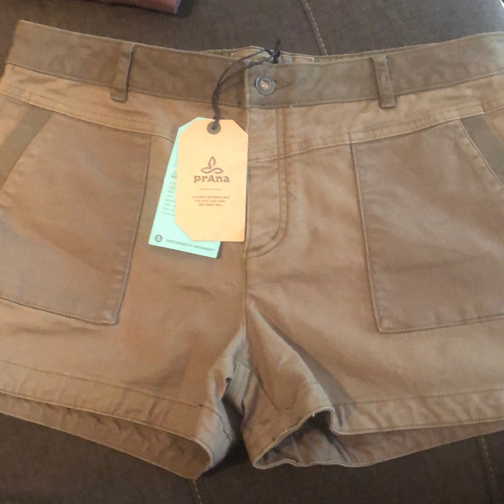 Khaki green Prana Kittle Shorts Size 14